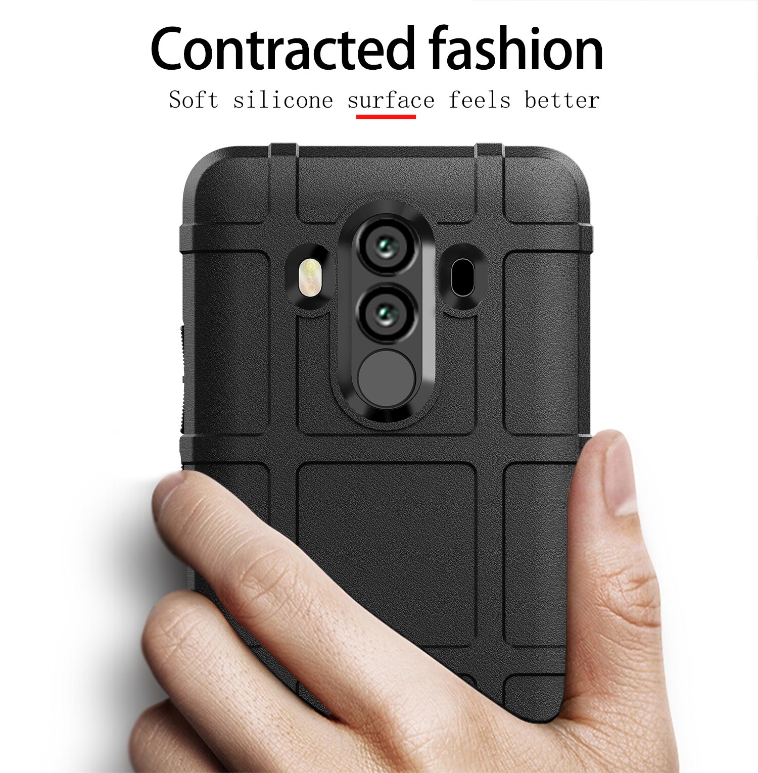Armor Shock Absorption Shockproof Case For Huawei Mate 10 Porsche Anti Scratch Carbon Fiber Bag Cover 6.0 inch