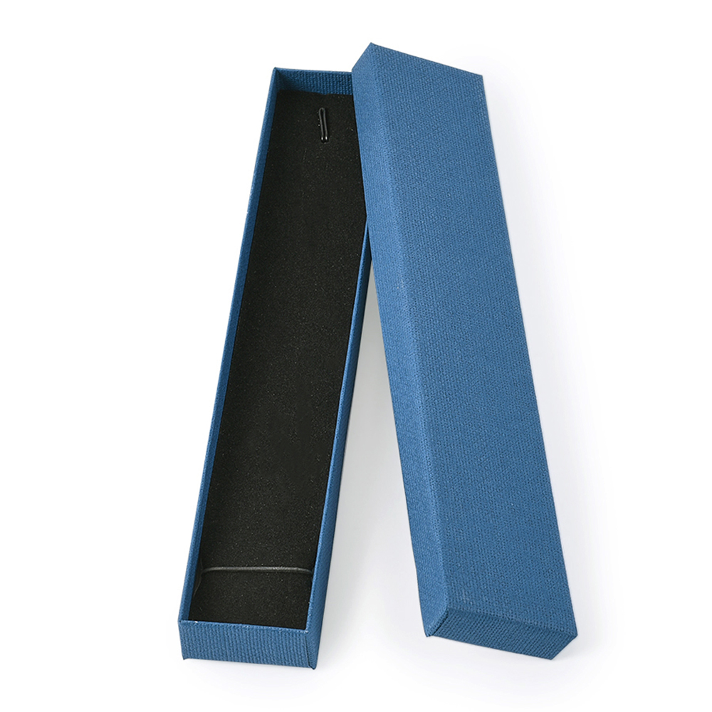12 pcs 21x4x2cm Rectangle Cardboard Jewelry Set Box for Ring Necklace boxes for jewellery packaging with Sponge inside F70: GRAY