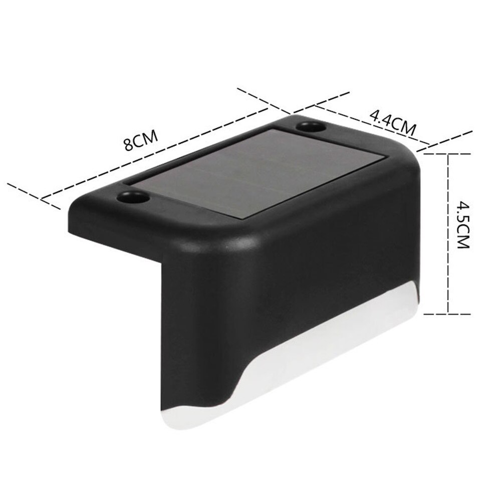 16 stücke Solar- Treppen Lampe Solar- Pfad Lichter 600MAH Ni-Mh Batterie IP65 Wasserdichte draussen Garten Lampe Für Weg Garten terrasse Treppen