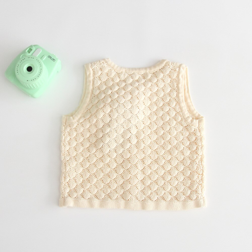 Autumn Baby Sweater Baby Girl Knitted Cardigan Kids Sweaters Coat Toddler Sweater For Girls Sleeveless Knitted Vest