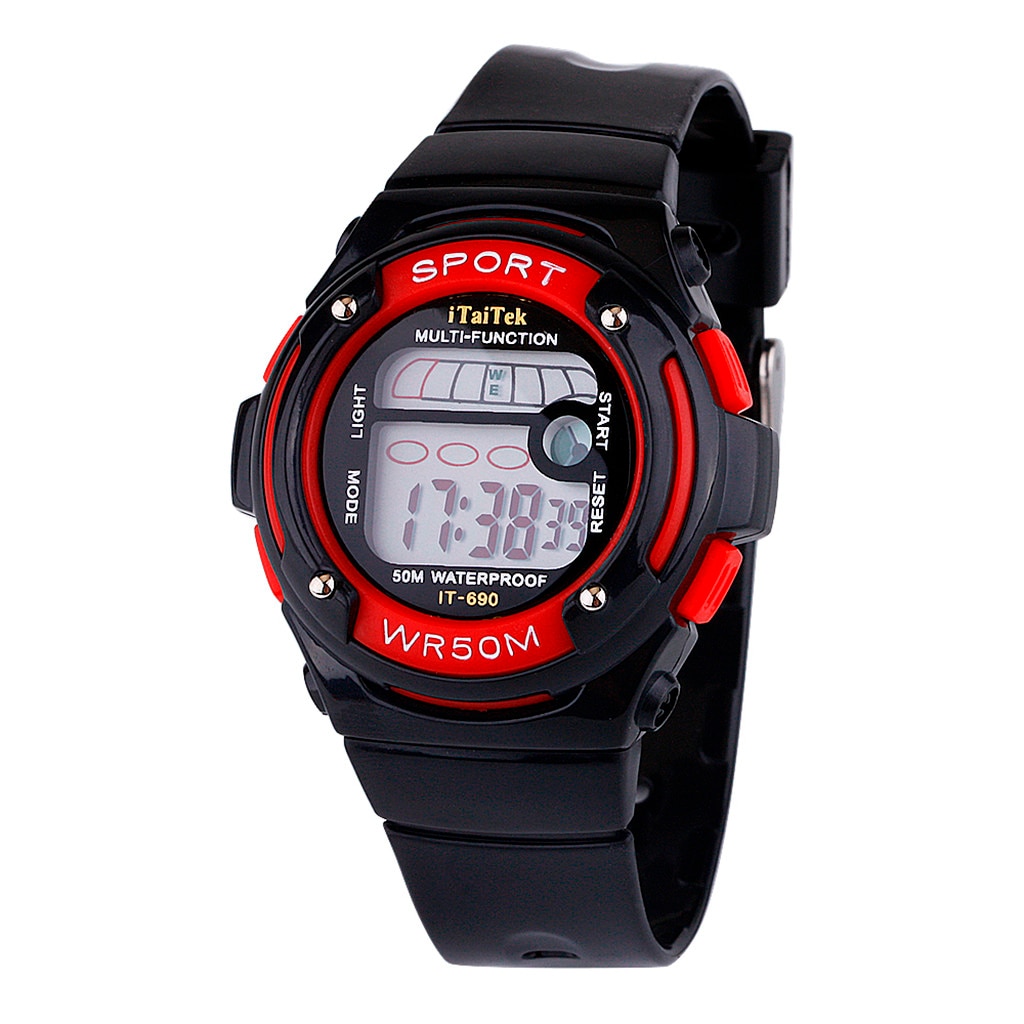 Kids Sports Watches Digital Wrist Watch for Children Boys Girls Waterproof Student Multi-function Alarm Watch Relogio Masculino