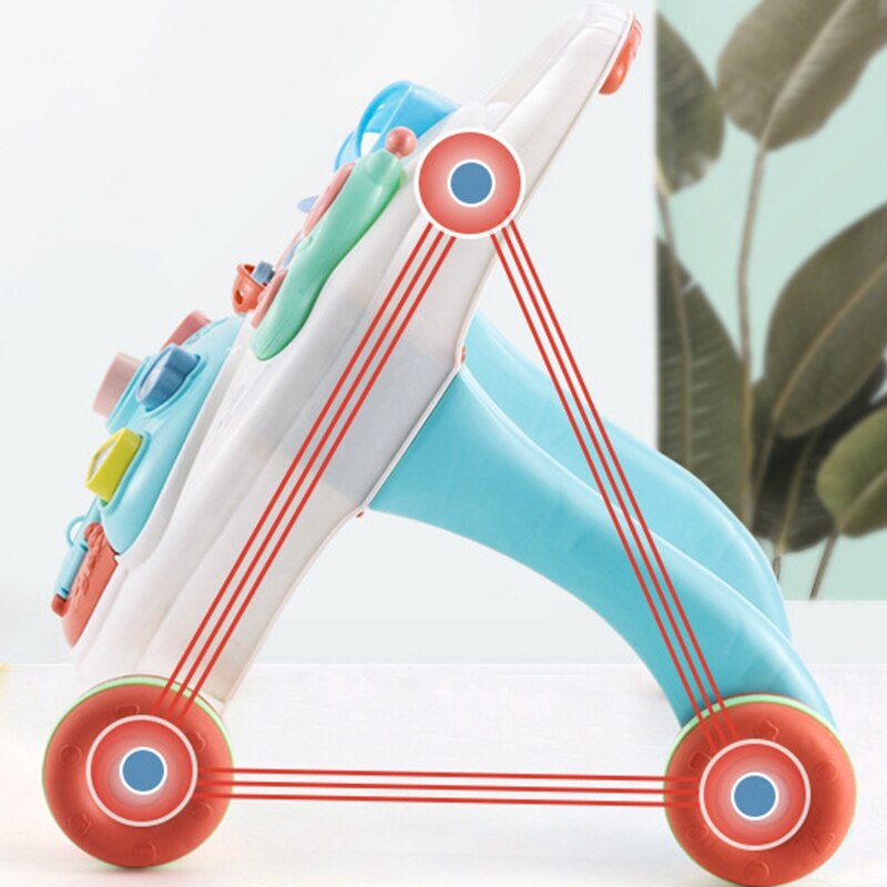 Multifunctioneel Loopstoeltje Speelgoed Met Gewicht Water Doos Voor Anti-Rollover Peuter Trolley Zitten Te Stand Walker