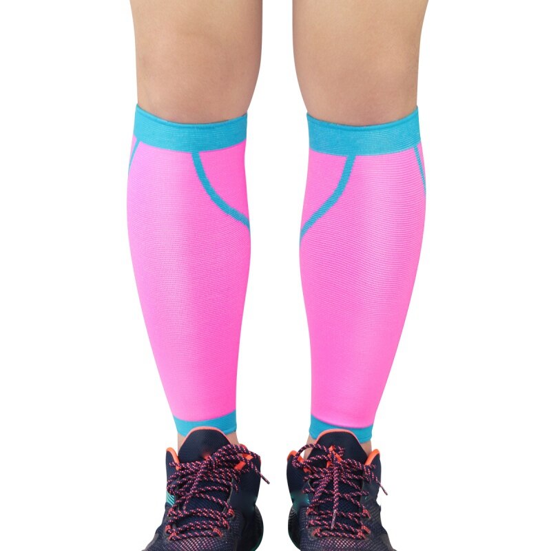1 pièces sport Compression jambe manches antidérapant Football basket-ball veau soutien protecteur chaussettes en cours d'exécution protège-tibia soulagement de la douleur: P / XL