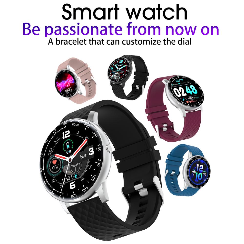 Einfache Stil voll berühren IP68 Wasserdichte Intelligente Uhr Schlank Sport Armbinde HD Bildschirm Gesundheit Überwachung Armbinde Smartwatch