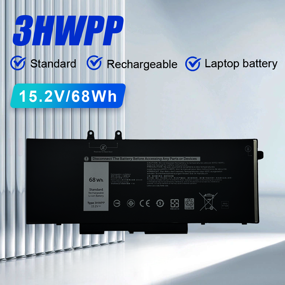 3HWPP 68WH batería del ordenador portátil para DELL Latitude 5401 5501 5410 5411 5510 5511 1VY7F N2NLL P80F003 precisión 3541 3551