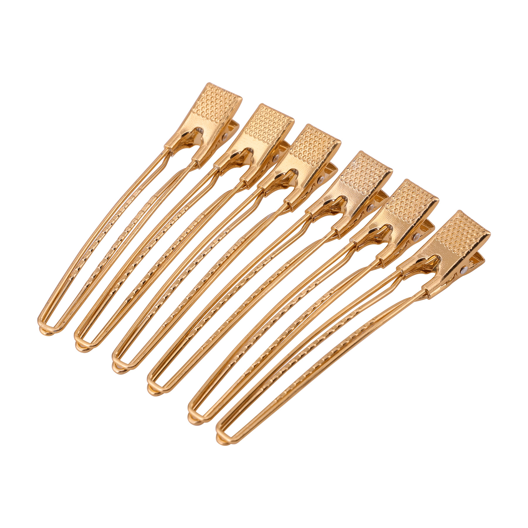 6 Teile/satz Friseur Alligator Haar Clips Salon Profi Nahtlose Clip Schnitte Barbier Styling Barbershop Zubehör