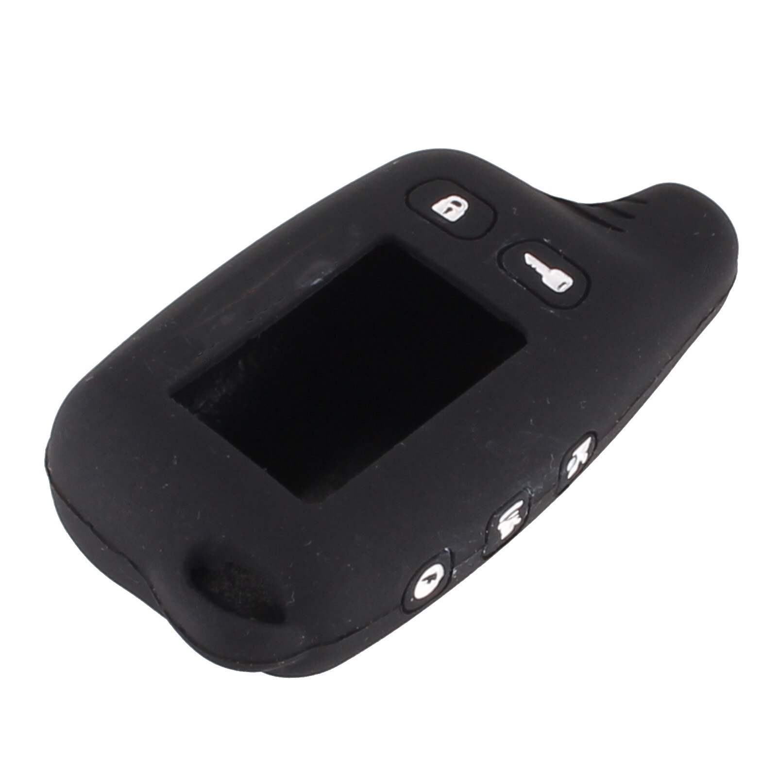 Keyyou siliconen hoesje sleutelhangerhoes voor tomahawk  tz9010 sl-950 tz-9030 tz9031 fob russische 2 -weg lcd alarmsysteem afstandsbediening: Zwart