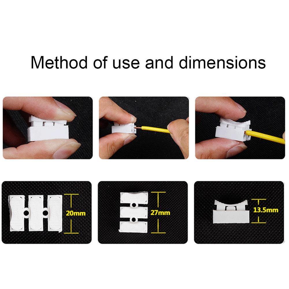 Huishoudelijke usspring connector draadklem aansluitblok voor ledstrip zonder lassen  v7 i 0