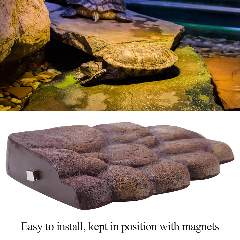 Reptiles Turtle Tank Floating Island Aquarium Aquatic Magnetic Basking Floating Island Platform Reptile Turtle Island Platform