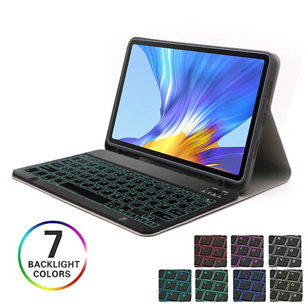 Toetsenbord Voor Huawei Matepad 10.4 Case BAH3-AL00 BAH3-W09 Backlit Bluetooth Keyboard Slim Tablet Cover Voor Honor V6 10.4"