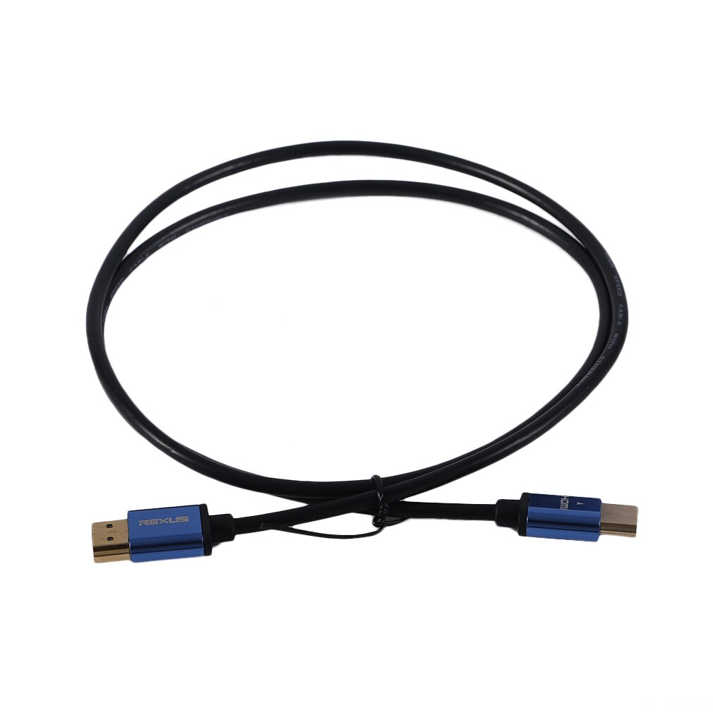 1M/3M/5M/10M Super Long Aluminum Alloy HDMI Cable Male To Male Super High Speed HDMI Cable Ethernet 3D 4K Black: Default Title