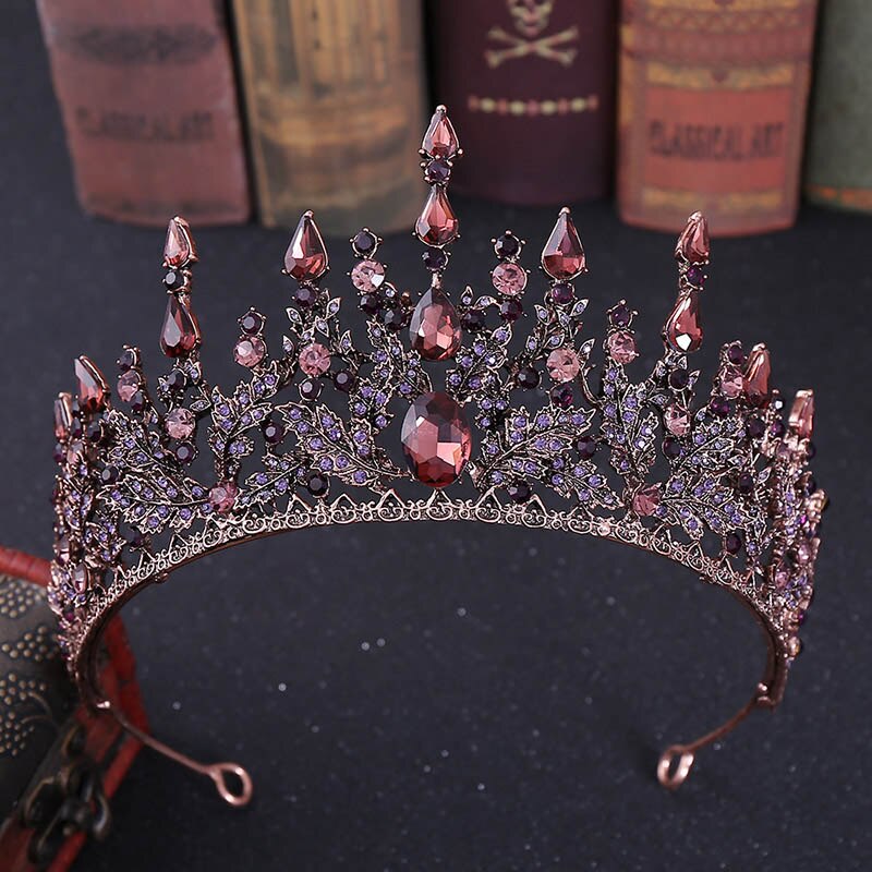 FORSEVEN Neue Vintage Barock Stirnbänder Kristall Tiaras Kronen Braut Noiva Kopfschmuck Braut Hochzeit Haar Schmuck für Frauen: Style 1