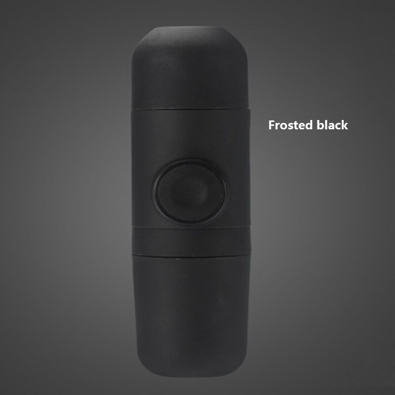 Mini Coffee Machine Hand Held Coffee Maker Portable Compact Manual Espresso Maker Hand Pressure Portable Express Coffee Maker: Frosted black