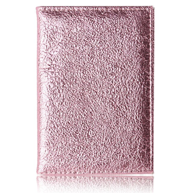 Reizen Paspoort Deksel Vrouwen Mannen Eenvoudige Paspoort Id Card Cover Pu Lederen Paspoort Portemonnee Paspoorthouder: pink2