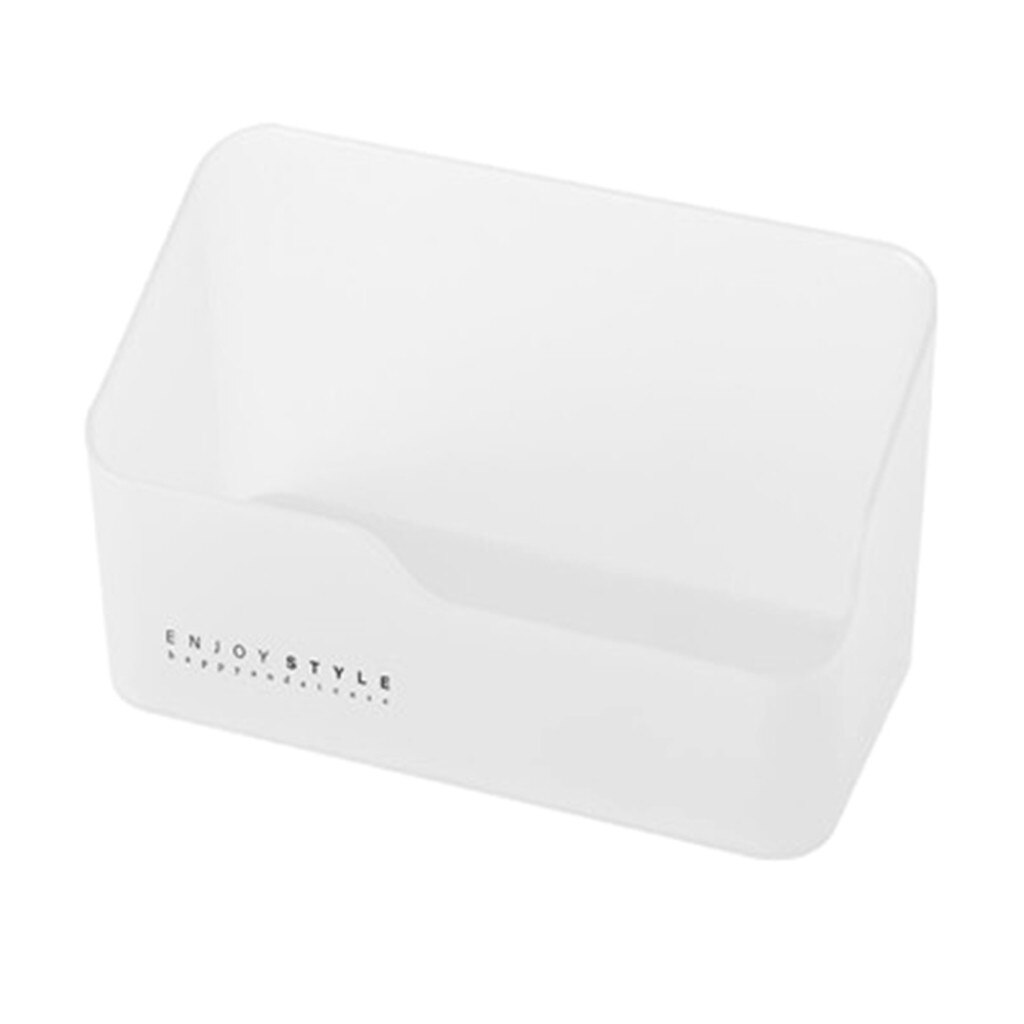 Multi-functional Skin Care Products Remote Control Cosmetics Jewelry Makeup Organizer Container Desktop Sundries Storage Box: C