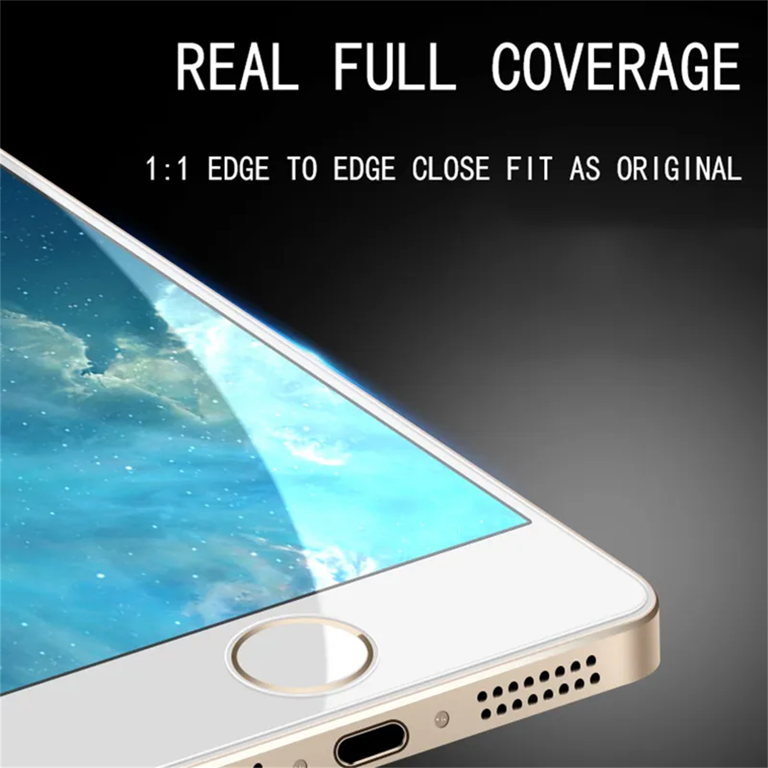 2/4Stck zeigt chutzglas für iPhone 4 4s 5 5s 5c se gehärtete Glas folie