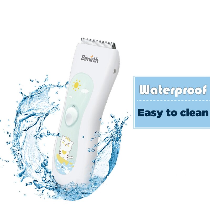 Bimirth Baby Elektrische Tondeuse Usb Oplaadbare Krachtige Waterdichte Haartrimmers Clipper Voor Baby Low Noise Haar Snijder