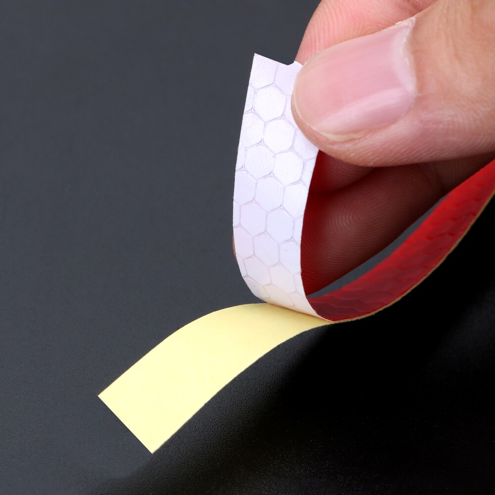 FORAUTO 1cm*8m Car Reflective Stickers Warning Tape Bike Sticker Reflective Strip Bicycle Wheel Reflective Tape Decals