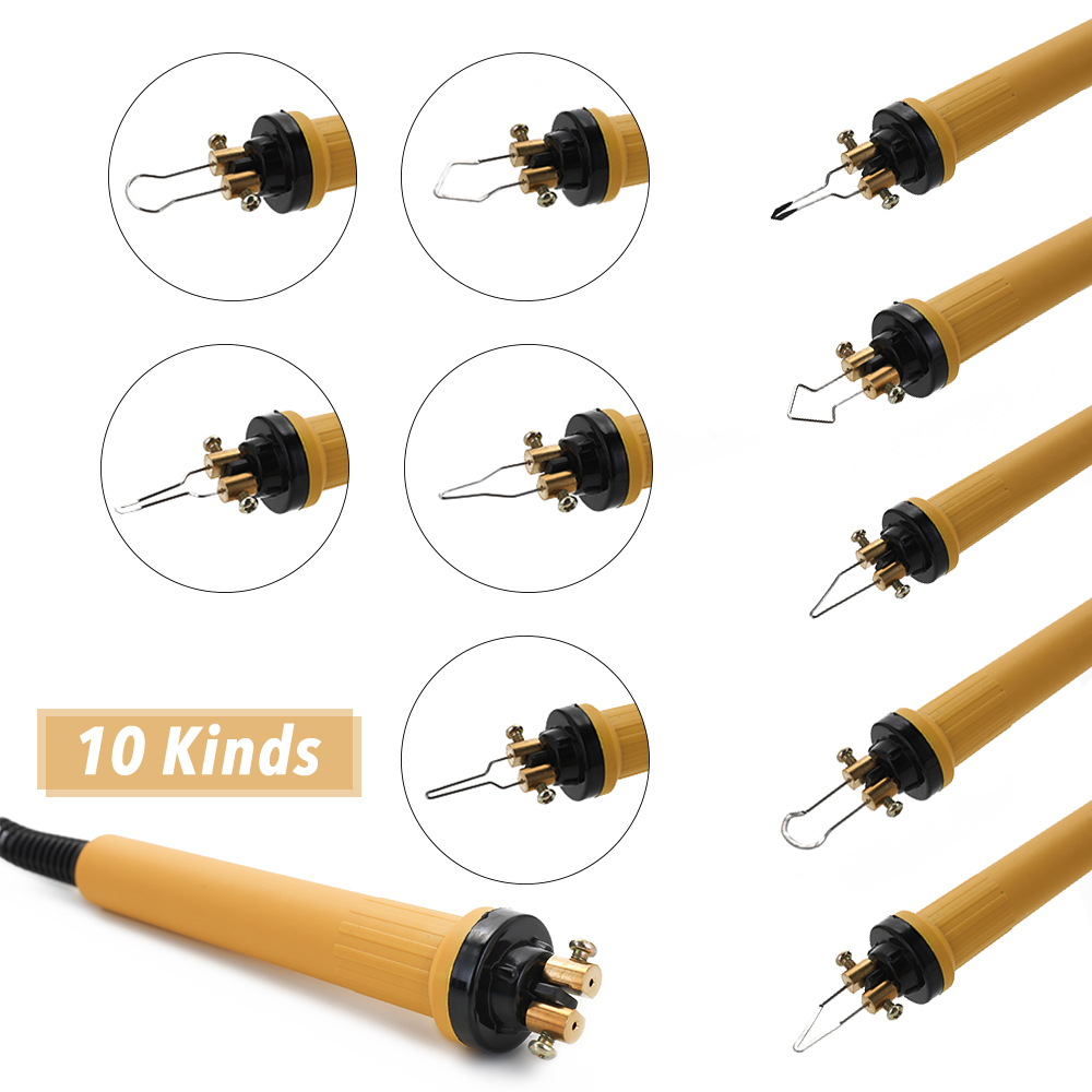 Toolly Kit De Pyrogravure Professionnelle 110 V 60 W Avec 2 Brûleurs à Bois Pour Pyrogravure Avec 20 Pointes De Fil