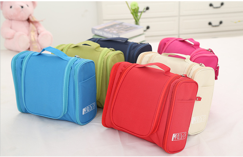 Travel Bag Portable Cosmetic Makeup Bags Toiletry Hanging zip Organizer Storage Case Pouch Traveling double open wash Bag pack