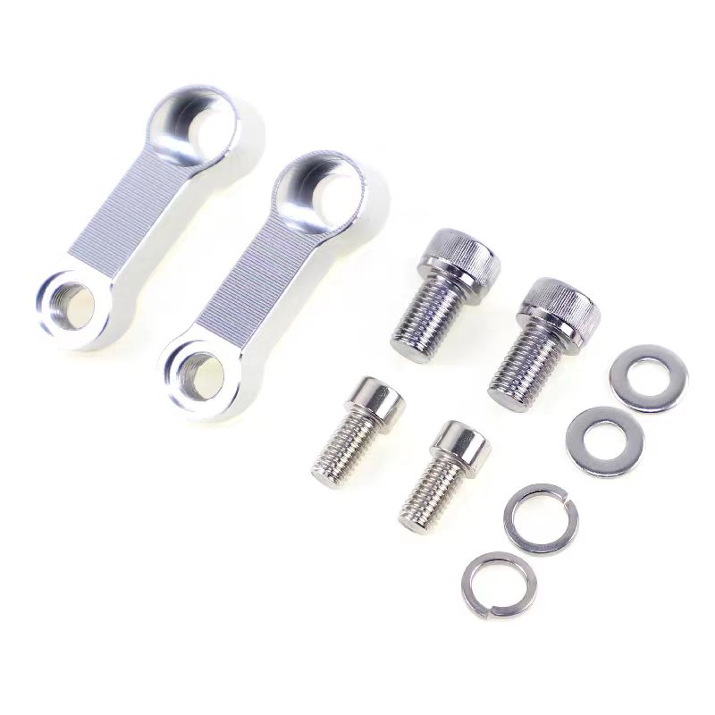 Motorrad Rückspiegel Steigleitung Abstandshalter Verlängerung Universal- Adapter CNC Aluminium Legierung Basis Schraube Halterung Motorrad Zubehör: Champagner