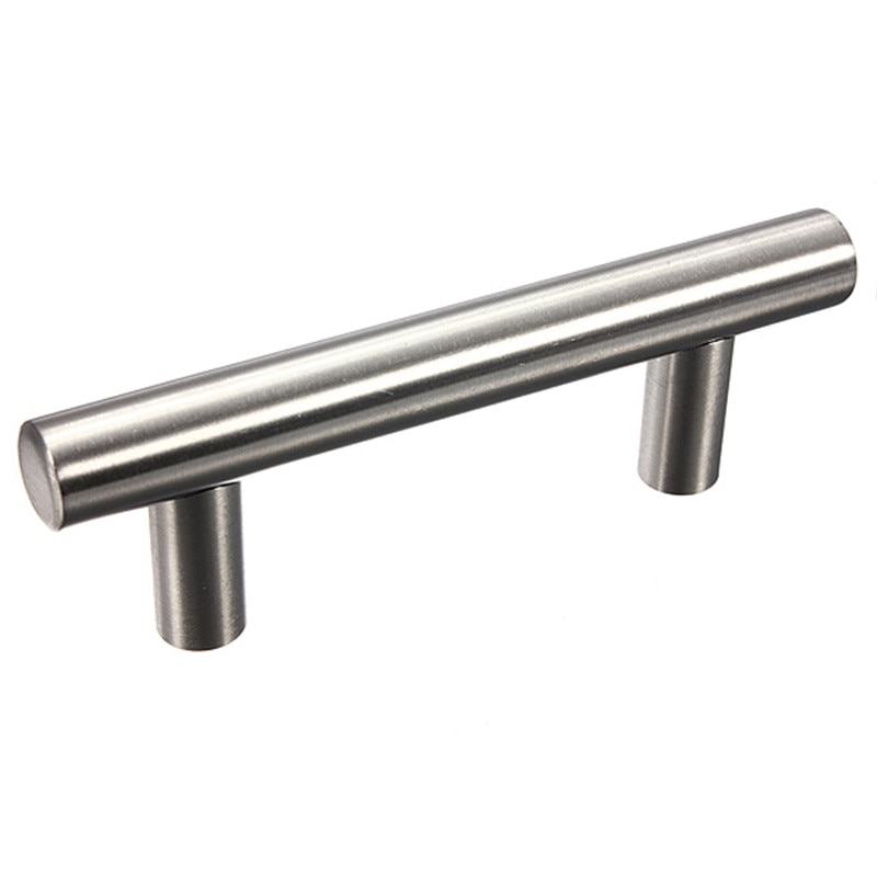 4 " 6 " 8 "kabinet t bar træk håndtag rustfrit stål møbler hardware skuffeknap køkken skab dørhåndtag træk møbler
