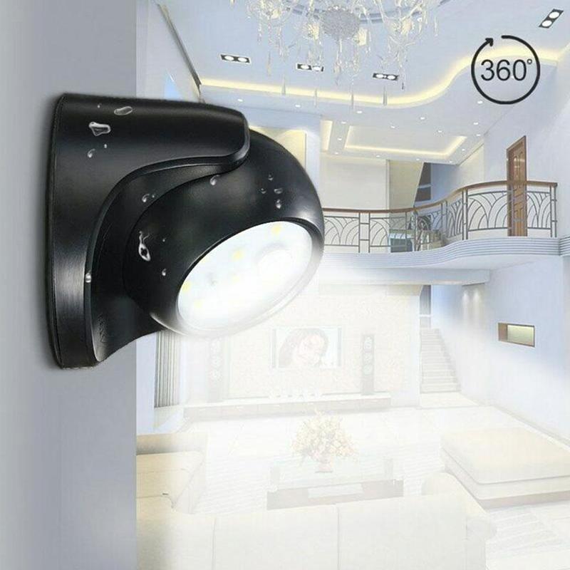 360 Battery Power Motion Sensor Security LED Light | Garden Outdoor Indoor PIR
