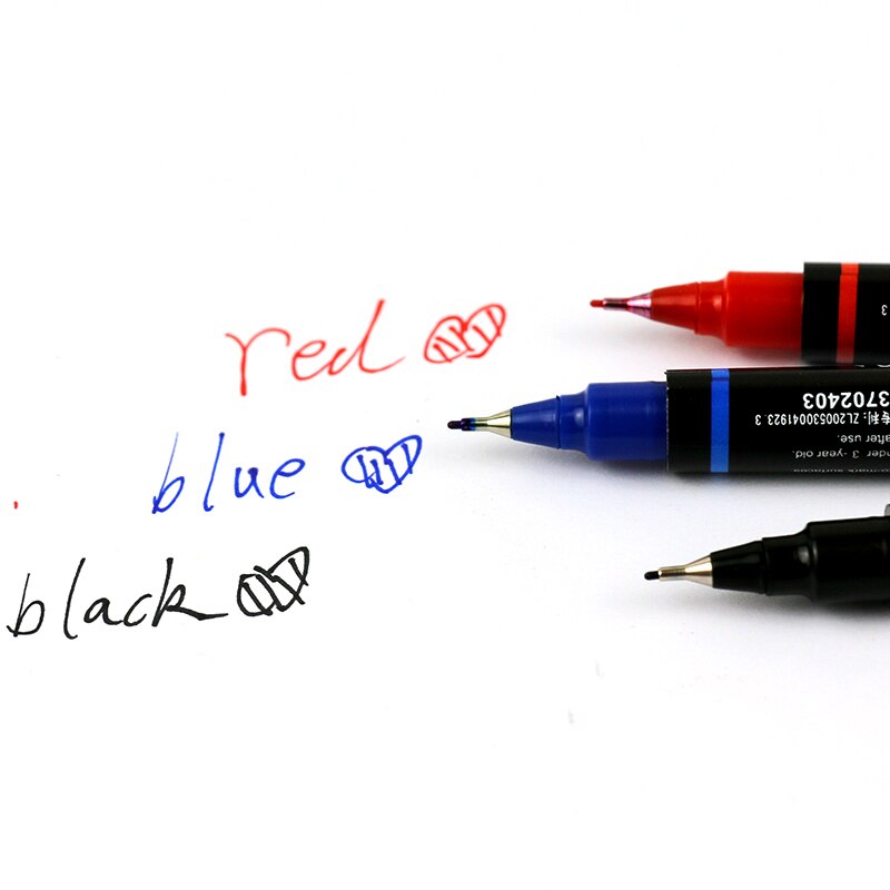 12 stücke M &Ampere; G Doppel markieren stift verrotten blau schwarz öl stift haken linie logistik markieren wasserdicht schnell trocknend nicht verblassen sterben stift von markieren