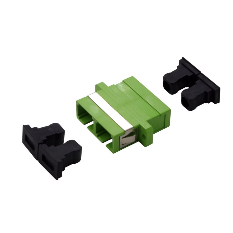 100 Stck SC APC Duplex Single Fiber Optik Adapter SC Optische faser koppler SC APC Faser flansch SC stecker
