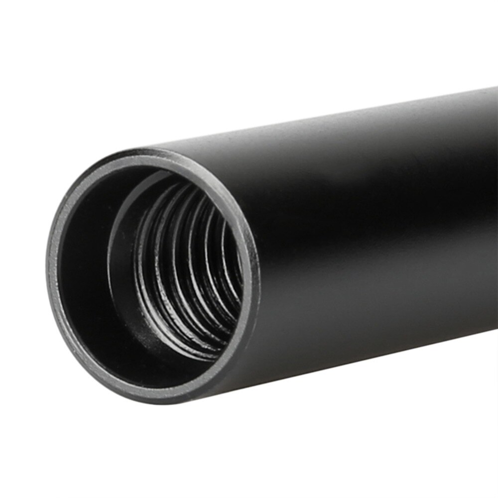 Niceyrig (pacote com 2) comprimento 20cm(8 polegadas) haste de alumínio preta com rosca fêmea m12, 15mm para câmera dslr, fotografia em estúdio de fotografia