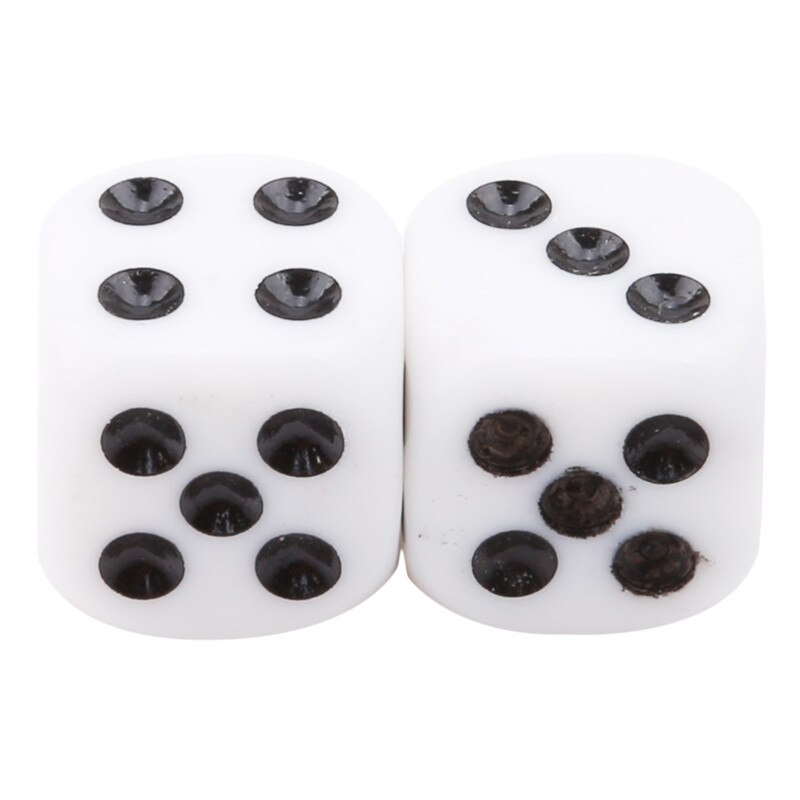 2pcs Flat Russian Dice Easy Magic Close-up Magic Trick Easy To Learn Mini Magic Props Toys Fun Toy Classic Toys