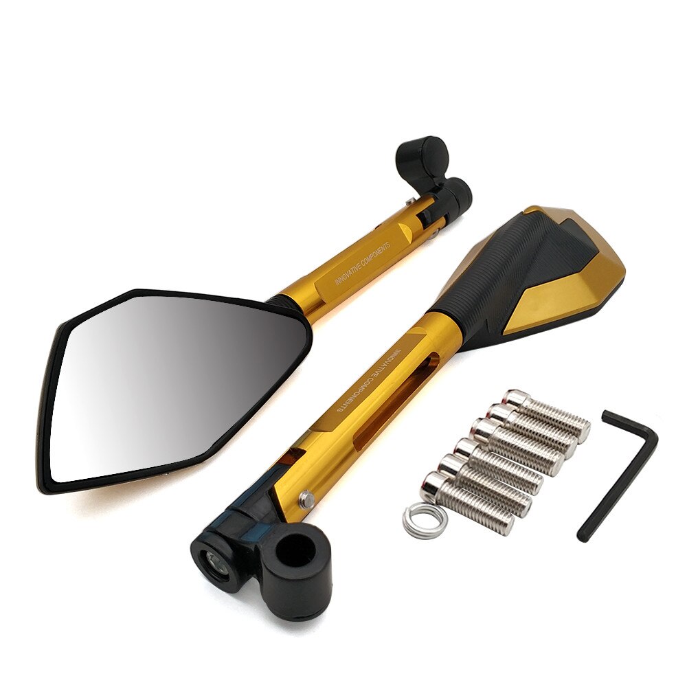 Voor Yamaha WR250R WR250X WR450 Wr 450 F TTR125 1 Paar Moto Rcycle Achteruitkijkspiegel Moto Cnc Side Spiegels Moto rbike Accessoires: Gold