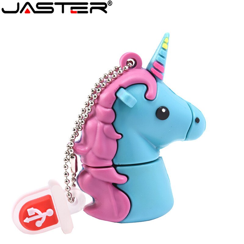 JASTER unicornio nueva Despicable Me 2 USB Flash Drive 100% de dibujos animados memoria extraíble Pendrive 4GB 16GB 32GB 64GB Pen Drive juguete