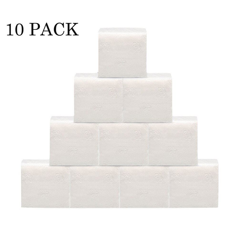 10 Pack White Paper Hand Towels Pack Of 60 Sheet Tissues Napkin Paper towels, soft toilet paper, white toilet paper roll toilet