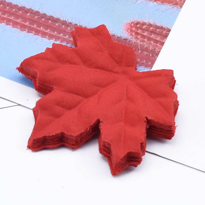 100 st silkeblad scrapbooking jul lönnlöv heminredning bröllop brosch brud tillbehör clearance konstgjorda växter: 5