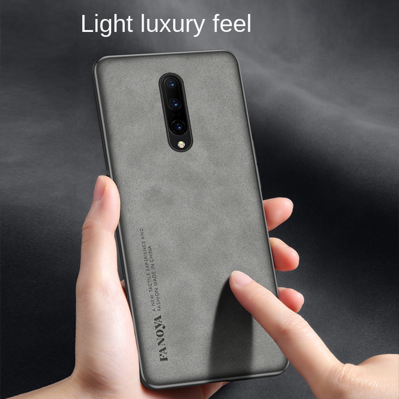 OnePlus 7 Pro GM1911 GM1913 Case PU lederen oppervlak harde pc achterkant schokbestendig telefoonhoesje voor Oneplus 7 Pro GM1917 GM1910