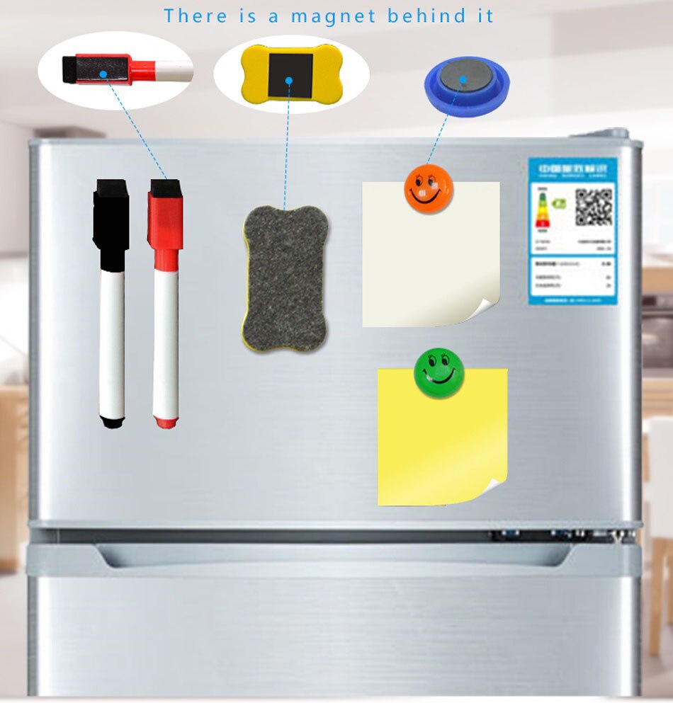 Magnetisch whiteboard  a4 zacht magnetisch bord droog uitwisbaar teken- en opnamebord voor koelkast koelkast met gratis