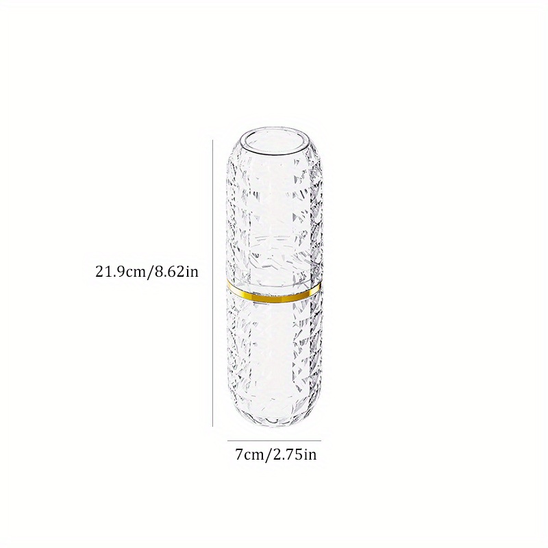 Luxury Travel Toothbrush Box With Mouthwash Cup Convenient Brushing Cup And Toothwash Tooth Cylinder For Bathroom Essentials