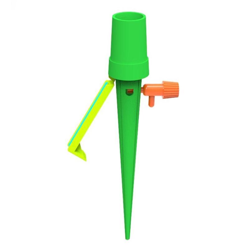 Système d'arrosage automatique d'irrigation par égouttement pic d'arrosage automatique pour plantes Kit d'irrigation par égouttement de bouteille de ménage d'intérieur de soin de fleur: 1 Green