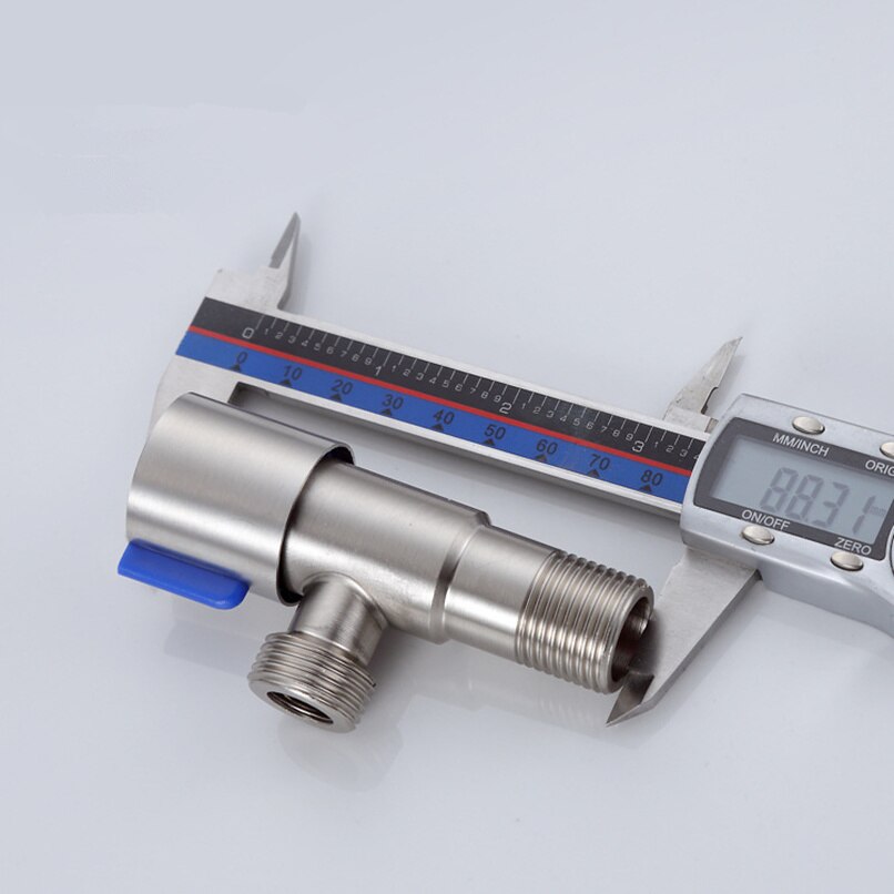 1/2"male x 1/2" male Angle Stop Valve Stainless Steel Toilet extender Kitchen Faucet Filling Control Water Stops Hight