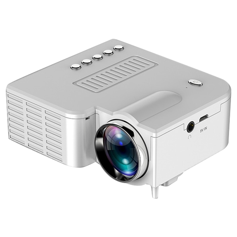 -UC28C Projector Mini Draagbare Projector Home Led Kinderen Mobiele Telefoon Projector Ondersteunt 1080P Wit: Default Title