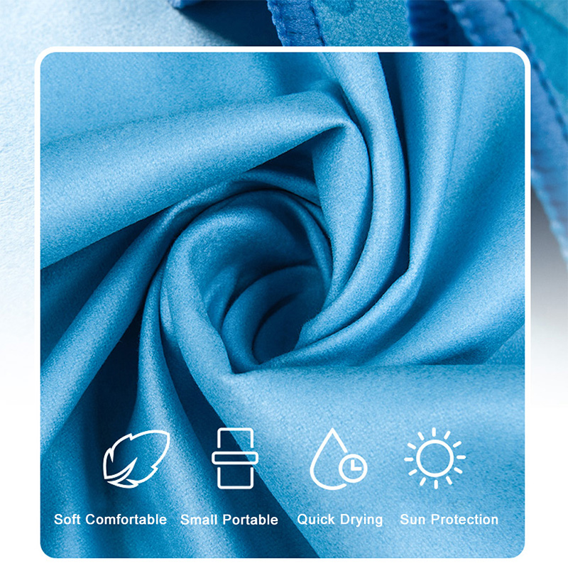 Robe de plage en microfibre, Poncho avec capuche, séchage rapide, léger, peignoir de bain, pour combinaison de plongée, piscine, surf