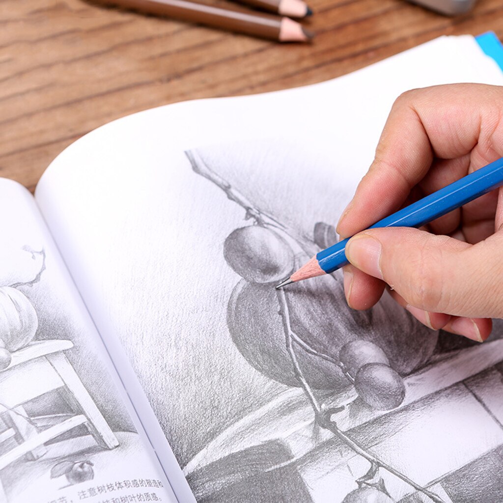 Sketching Pencil Set 2H-8B Break-resistant Artist Student Drawing Tools Kit