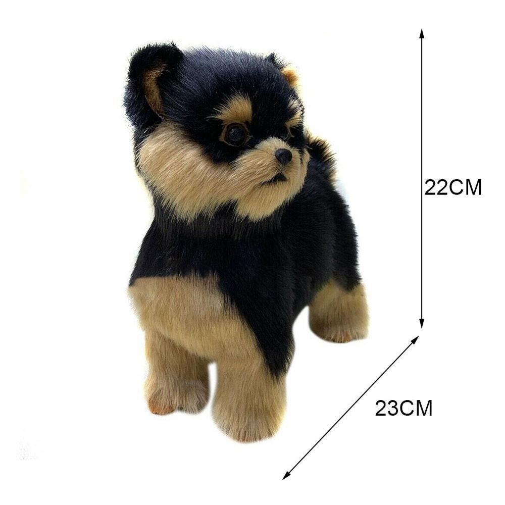 Realistische Yorkshire Terrier Simulatie Speelgoed Leuke Hond Puppies Realistische Knuffel Hond Handgemaakte Kinderen Speelgoed