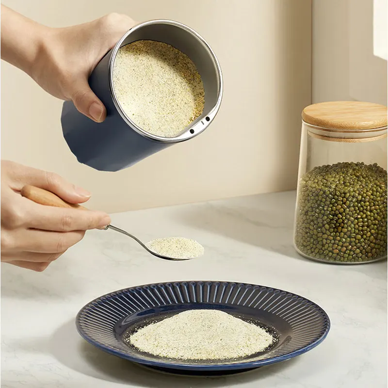 Pequeña máquina rectificadora eléctrica, molinillo de granos, molinillo de café, nueces de acero inoxidable, molinillo de granos, hierbas para cocina