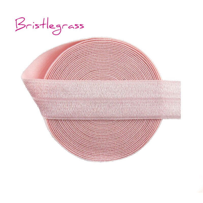 Bristlegrass 8 yard combo 3/4 " 20mm effen kleur foe vouw elastiek spandex satijnen band haarelastiek hoofdband kant trim diy naaien