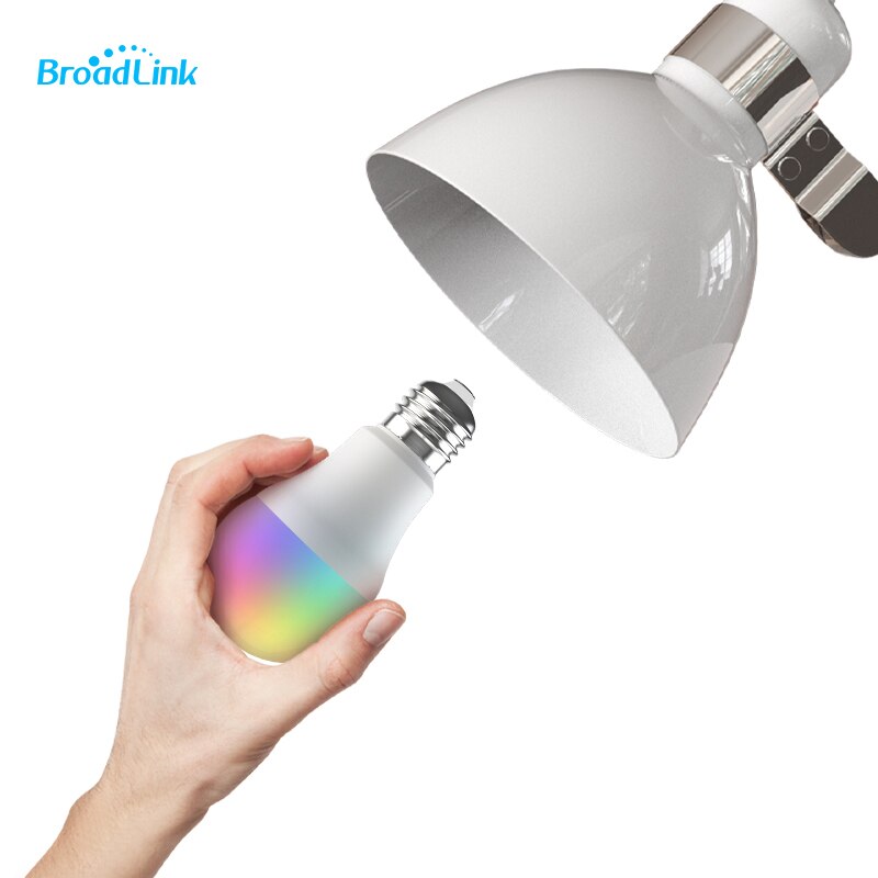 Broadlink LB27 R1 Smart WiFi Light Bulb E27 10W RGB LED Bulb Lamp For Smart Home Compatible with Alexa Google 1/2/3/4 PCS