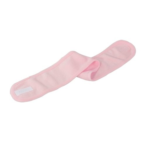 Pink vask ansigt makeup spa stretch elastisk justerbart blødt pandebånd hårbånd