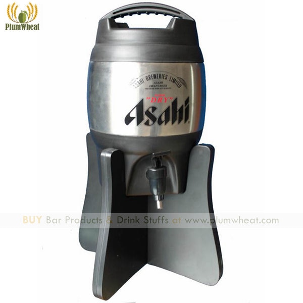 3 Liters Stainless Steel Cylinder Bar Beer Dispenser Barrel BT18
