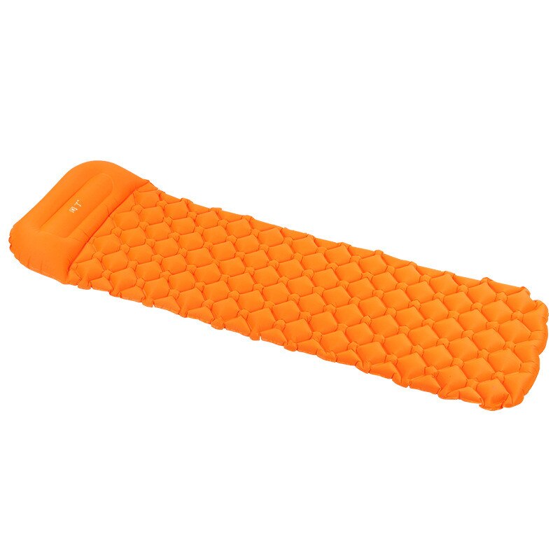 TPU Moisture-Proof Massage Inflatable Cushion Car Outdoor Inflatable Cushion Camping Air Bed Ultra Light Portable Inflatable: Orange